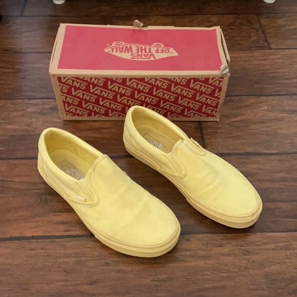 Vans Shoes - Yellow Slip on Vans
